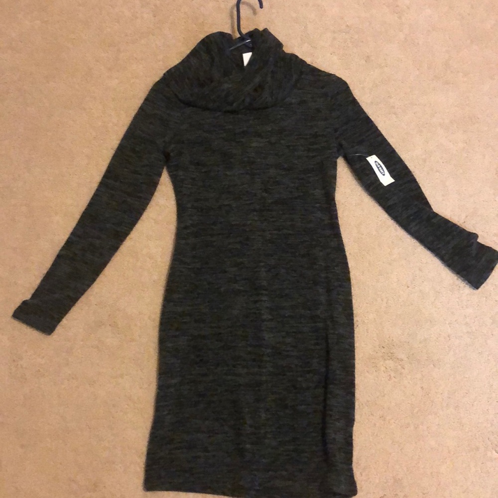 Old navy black and grey sweater dress.